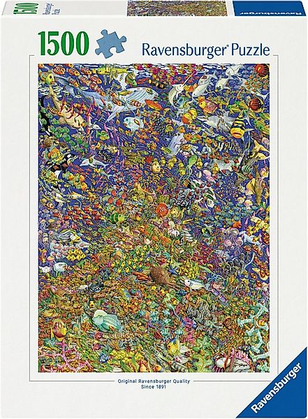 Ravensburger Puzzle Viele bunte Fische, 1500 Puzzleteile, Made in Germany günstig online kaufen