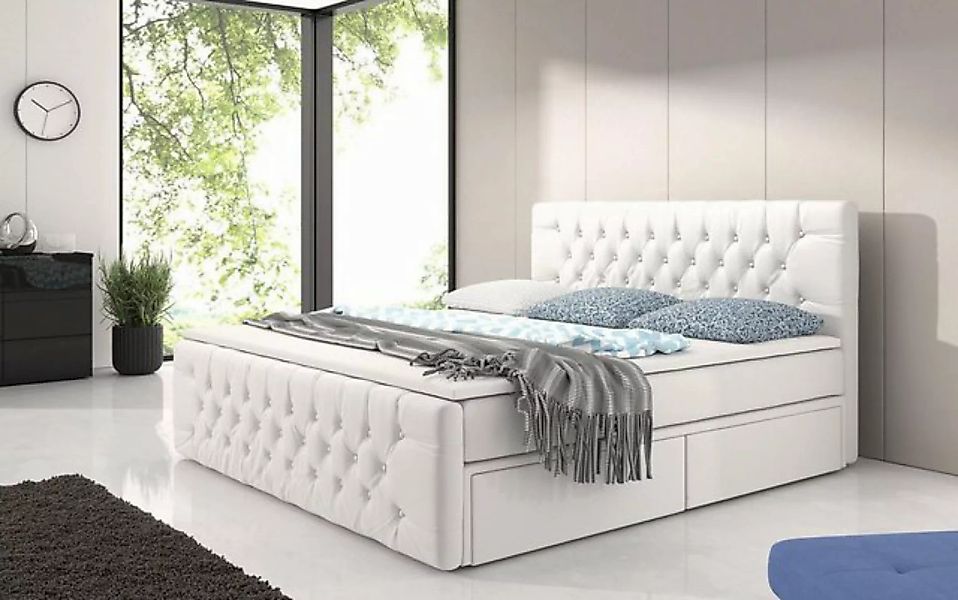 Luxusbetten24 Boxspringbett Sognare, mit Stauraum günstig online kaufen