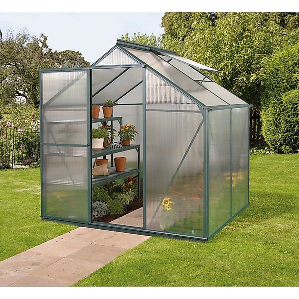 Vitavia Gewächshaus Triton 2500 Smaragd 2,6 m² inkl. Fundament günstig online kaufen