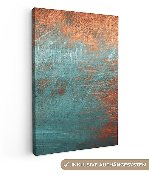 OneMillionCanvasses® Leinwandbild Metall - Rost - günstig online kaufen