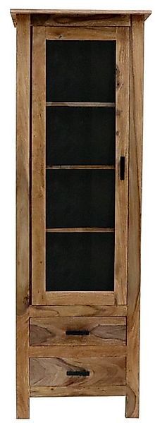 Indischesmoebelhausde Vitrine Vitrine Rami 60x180x45 aus indischem Palisand günstig online kaufen