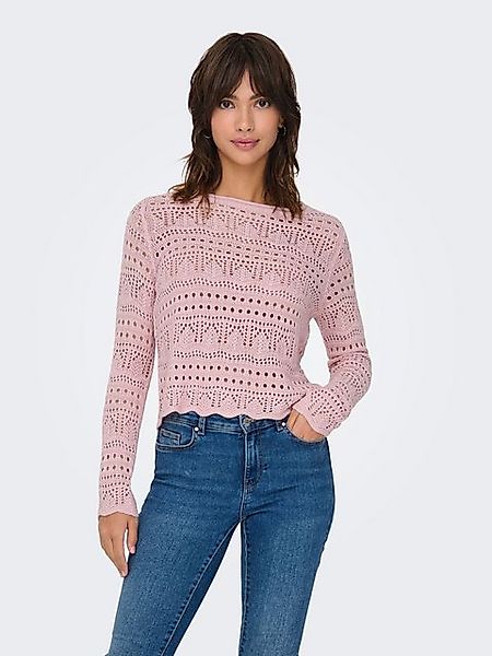 JACQUELINE de YONG Strickpullover Legerer Feinstrick Weiches Vintage Strick günstig online kaufen