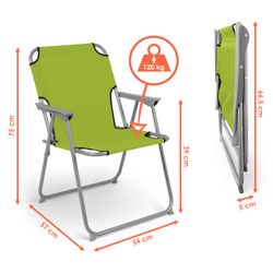 Spetebo Campingstuhl Camping Klappstuhl belastbar bis günstig online kaufen