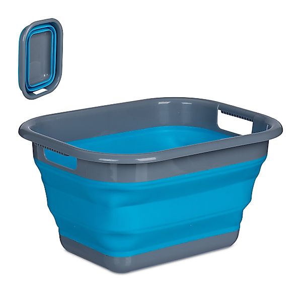 relaxdays Wäschekorb Faltbarer Wäschekorb 15 Liter günstig online kaufen