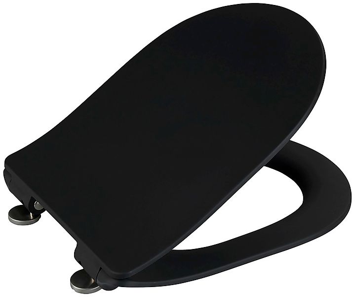 Wenko Premium WC-Sitz Sedilo Duroplast mit Absenkautomatik Grau Matt günstig online kaufen