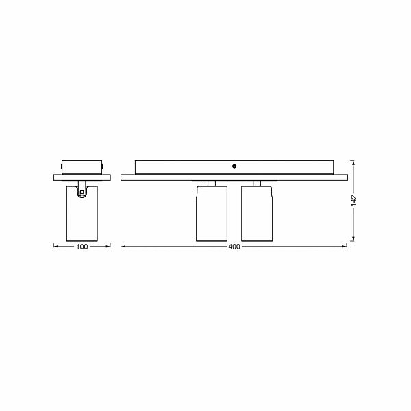 OSRAM Deckenstrahler MERCURY, weiß, 2 Spots GU10-LED 927 dim günstig online kaufen