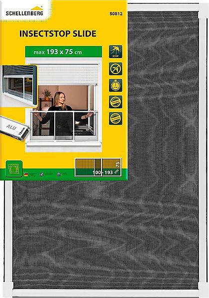 SCHELLENBERG Insektenschutz-Fensterrahmen ausziehbares Fliegengitter Schieb günstig online kaufen