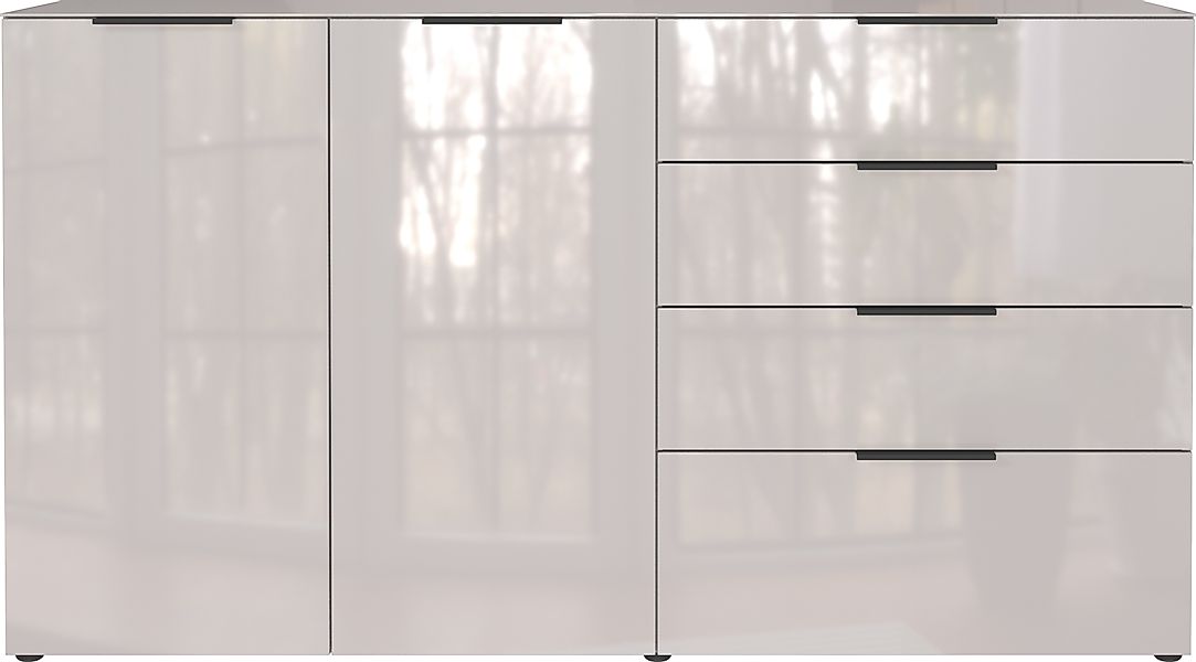 GERMANIA Sideboard "Oakland", in 2 Breiten, Fronten und Oberboden mit Glasa günstig online kaufen