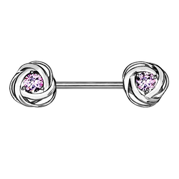 Taffstyle Intimpiercing Nippelpiercing Barbell mit Rosenblüten günstig online kaufen