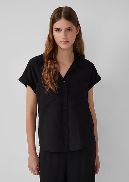 s.Oliver Blusentop Bluse aus strukturiertem Viskosemix günstig online kaufen