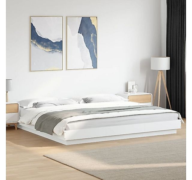 furnicato Bettgestell Weiß 180x200 cm Holzwerkstoff (1-tlg) günstig online kaufen