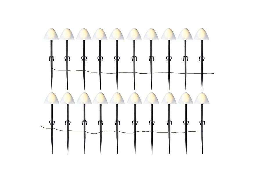 MARELIDA LED-Lichterkette Mini Pilze 20 Gartenstecker Gartendeko 8 Funkt. T günstig online kaufen