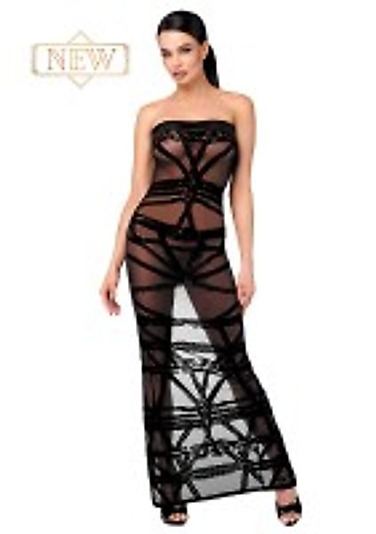 Schulterfreies Abendkleid im Bondage-Stil günstig online kaufen
