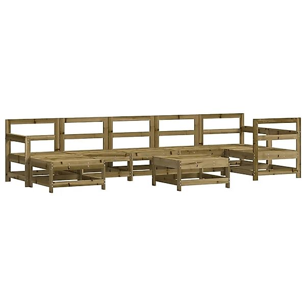 vidaXL 8-Tlg Garten-Lounge-Set Kiefernholz Imprägniert 3186297 günstig online kaufen