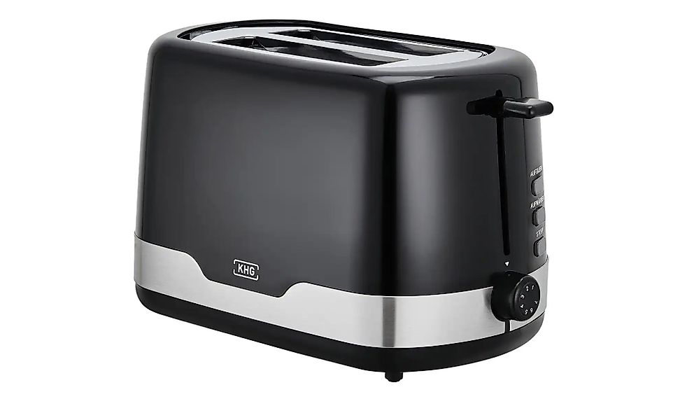 KHG Toaster  TO-857 SE2 ¦ schwarz ¦ Metall,Edelstahl,Kunststoff ¦ Maße (cm) günstig online kaufen