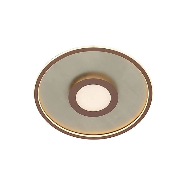 Lindby LED Deckenleuchte Pekela 10008787 Dimmbar mit Leselampe Modern in Br günstig online kaufen