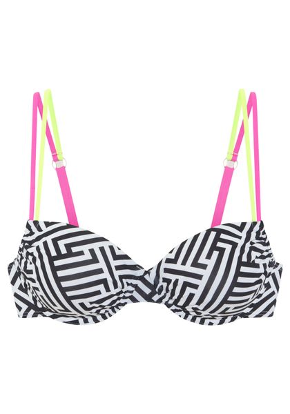 Buffalo Bügel-Bikini-Top "Gioletta" mit modischen Kontrastträgern günstig online kaufen