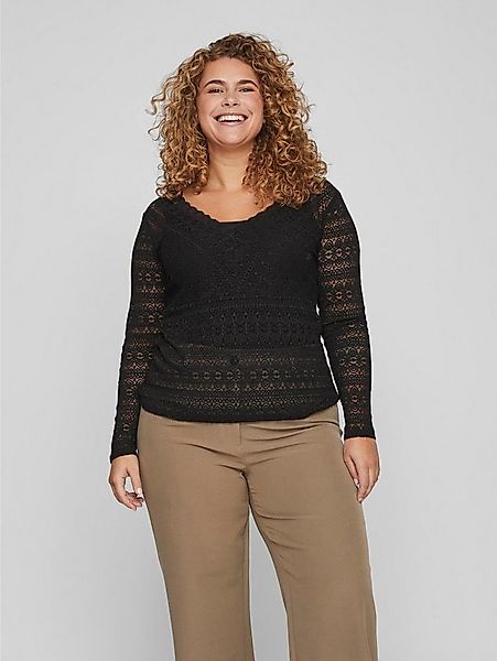 Vila Blusenshirt VICHIKKA V-NECK L/S TOP/CUR - NOOS günstig online kaufen