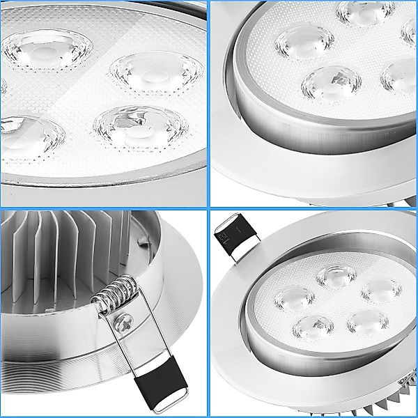 LETGOSPT Einbauleuchte LED Deckenspots Flach 230V günstig online kaufen