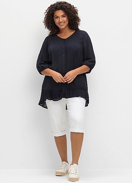 Sheego Klassische Bluse Kurzarmbluse Kurzarm günstig online kaufen