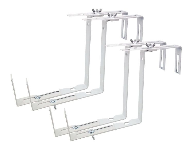 BURI Blumenkastenhalter 2x 2er Set Balkonkastenhalter günstig online kaufen