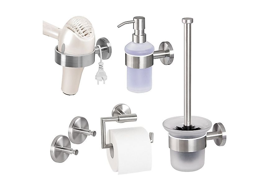 bremermann Toilettenpapierhalter Bad-Serie PIAZZA - Badezimmer Set 5tlg., E günstig online kaufen