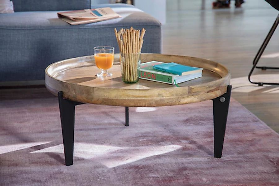 TOM TAILOR HOME Couchtisch "T-TRAY TABLE LARGE", mit Tablett, rund, ø 75 cm günstig online kaufen