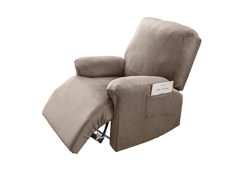 Qelus Sesselhusse Sesselschoner für Fernsehsessel,Samt Strecken Relaxsessel günstig online kaufen