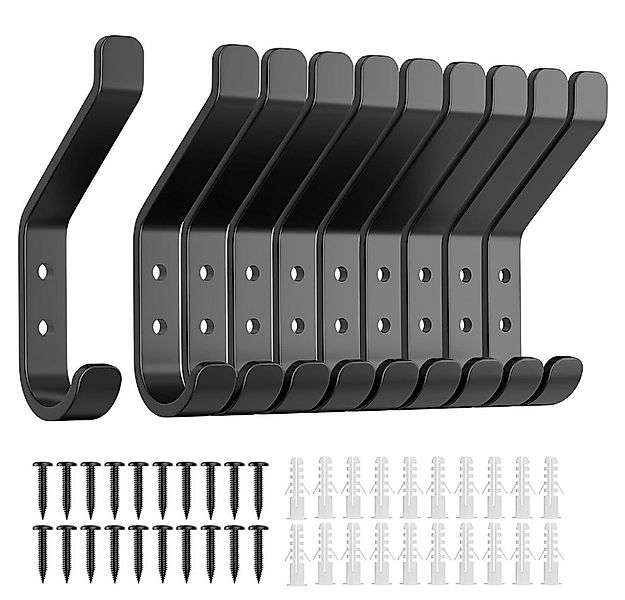 NUODWELL Garderobenhaken 10-Stück Garderobenhaken, Flurgarderobe, Wandhaken günstig online kaufen