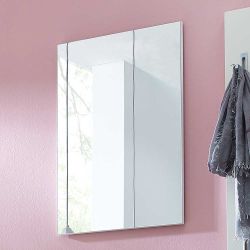 Flurspiegel in Weiß Rahmen günstig online kaufen