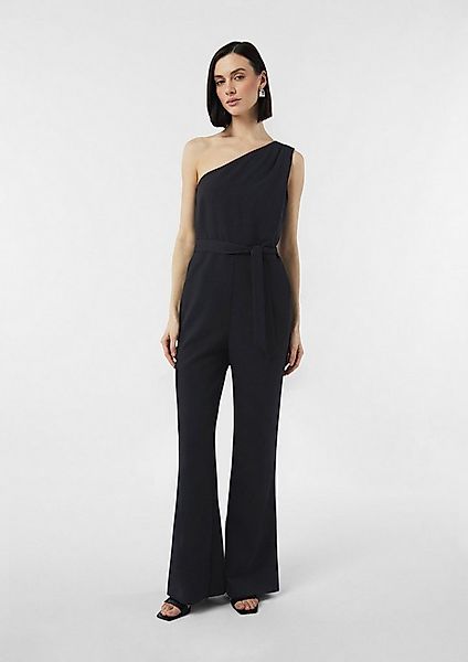 comma Jumpsuit Overall Festiver Oneshoulder-Overall aus Crêpe günstig online kaufen