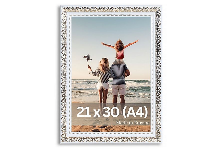 Victor (Zenith) Bilderrahmen Rubens, Bilderrahmen 20x30 cm Weiß Gold A4, Bi günstig online kaufen