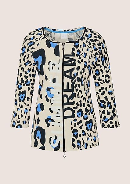 MADELEINE Langarmshirt "Shirtjacke Sportiver Halbarm Shirtblazer mit Print" günstig online kaufen