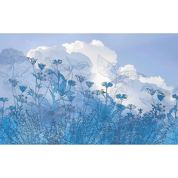 Sanders & Sanders Fototapete Blauer Himmel Blau 400 x 250 cm 611955 günstig online kaufen