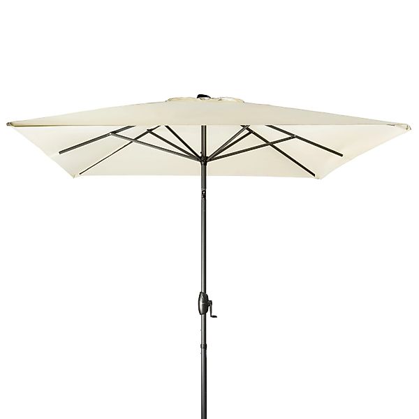 Derby Marktschirm Basic Lift 200 cmx 250 cm Natur mit Kurbelmechanik günstig online kaufen