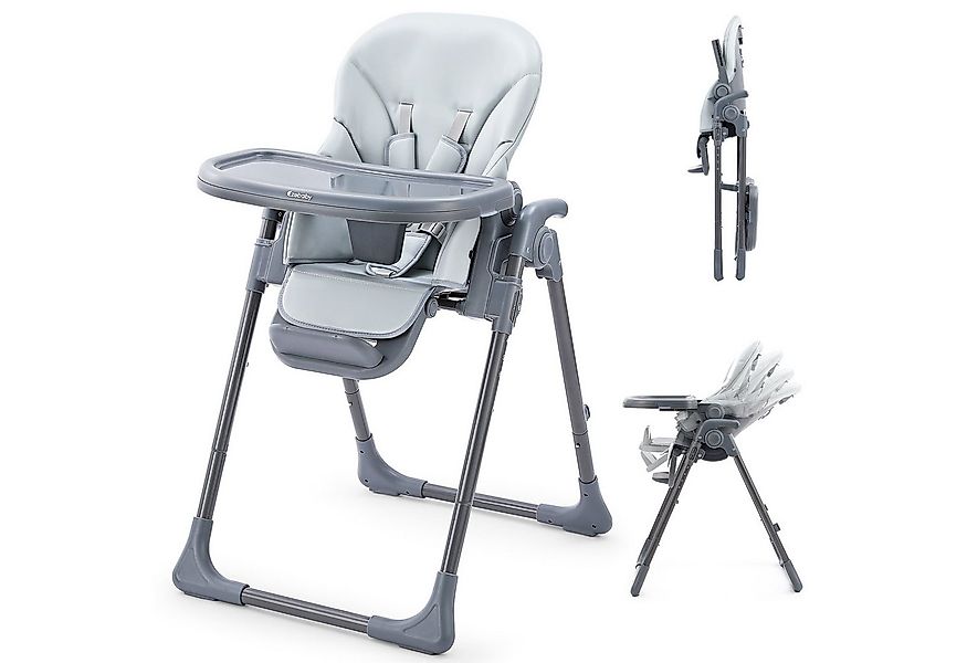 OUNUO Kinderstuhl Baby Stuhl Klappbarer und Verstellbar Kinderstuhl 6 Höhen günstig online kaufen