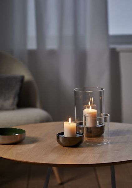 SALLY Windlicht - mit titanbeschichtetem Sockel 15 cm günstig online kaufen