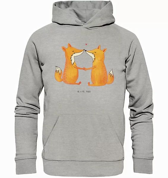 Mr. & Mrs. Panda Hoodie Füchse Liebe Größe L - Heather Grey - Geschenk, Paa günstig online kaufen