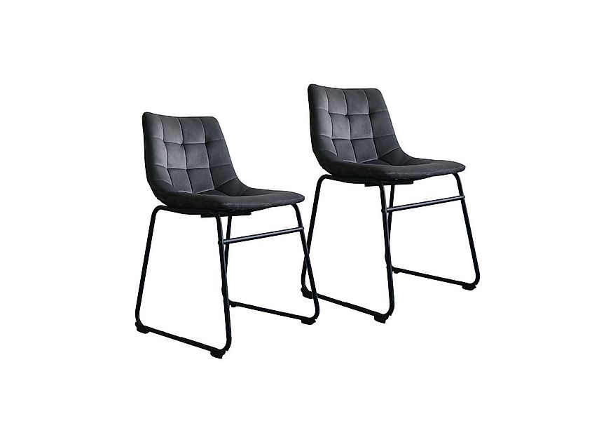 HTI-Living Esszimmerstuhl Esszimmerstuhl 2er Set Sadie Dunkelgrau (Set, 2 S günstig online kaufen