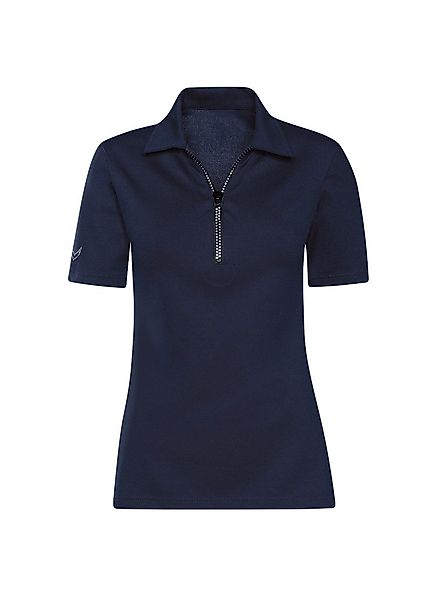 Trigema Poloshirt "TRIGEMA Slim Fit Poloshirt mit Kristallsteinen", (1 tlg. günstig online kaufen