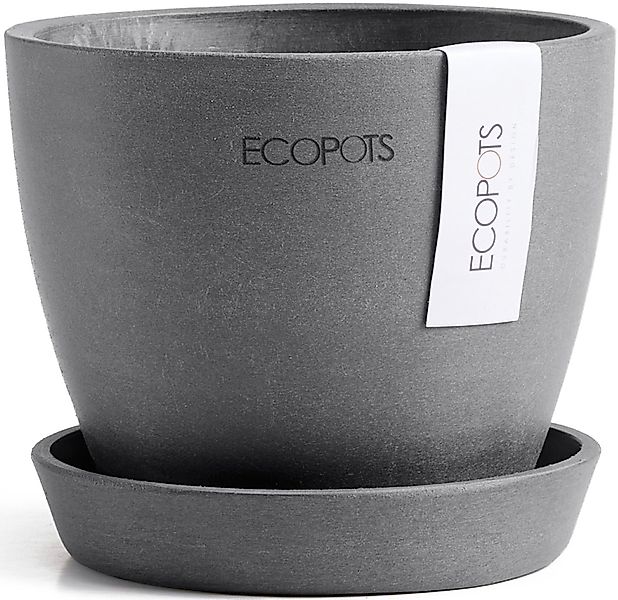 ECOPOTS Blumentopf Antwerp Mini 11 Grau, günstig online kaufen