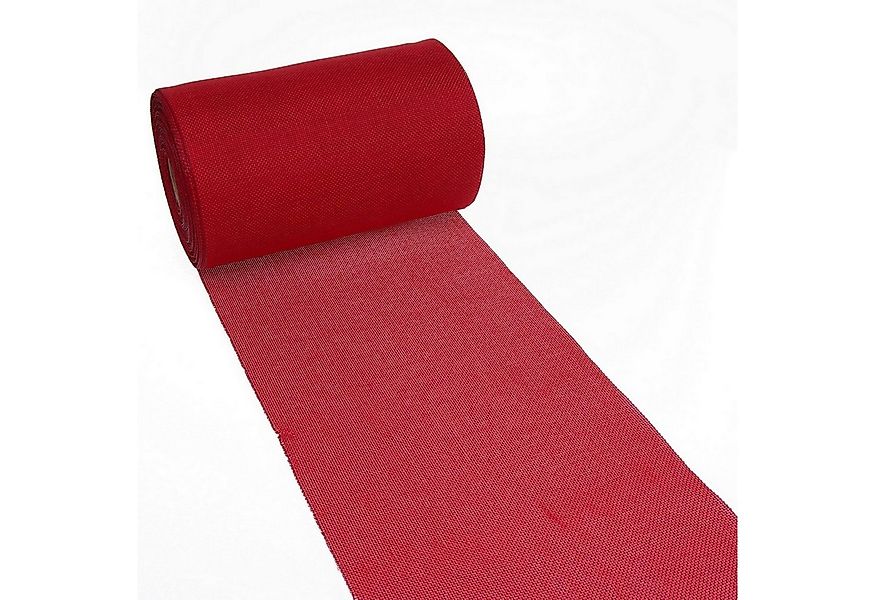 Deko AS Tischläufer Tischläufer Shabby Chic in Leinenoptik 20cm - leuchtrot günstig online kaufen