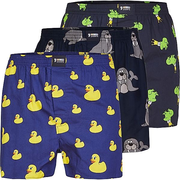 HAPPY SHORTS Boxershorts 3er Pack HAPPY günstig online kaufen