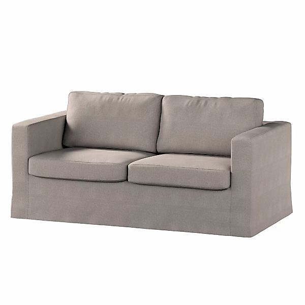 Bezug für Karlstad 2-Sitzer Sofa nicht ausklappbar, lang, beige-grau, Sofah günstig online kaufen