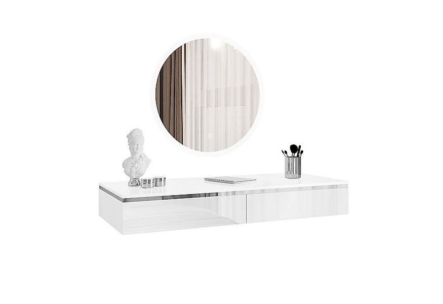 Lookway Schminktisch AURORA SILVER Hängender Kosmetiktisch mit Spiegel (1x günstig online kaufen