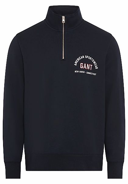 Gant Sweatshirt, Stehkragen mit Reißverschluss günstig online kaufen