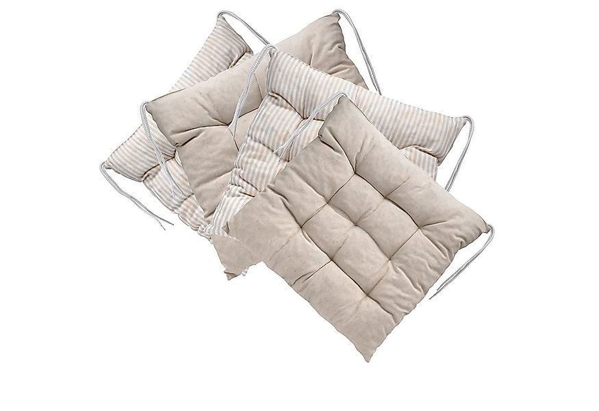 LILENO HOME Stuhlkissen - Wende Sitzkissen für Gartenstuhl oder Küchenstuhl günstig online kaufen