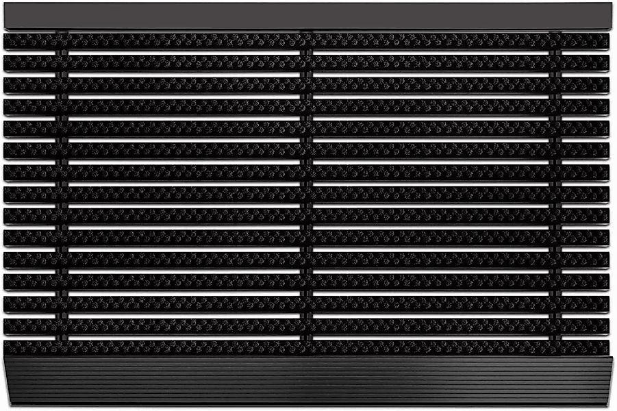 Floordirekt Fußmatte Power Brush Schwarz, 3 günstig online kaufen