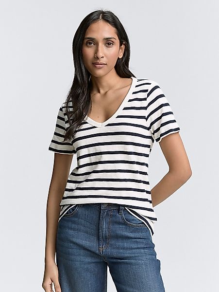 TOM TAILOR T-Shirt T-Shirt mit V-Ausschnitt günstig online kaufen