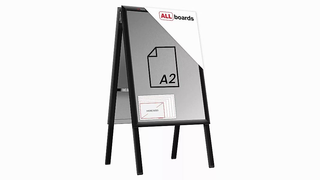 ALLboards Einzelrahmen ALLboards Doppelseitige Werbetafel Kundenstopper günstig online kaufen